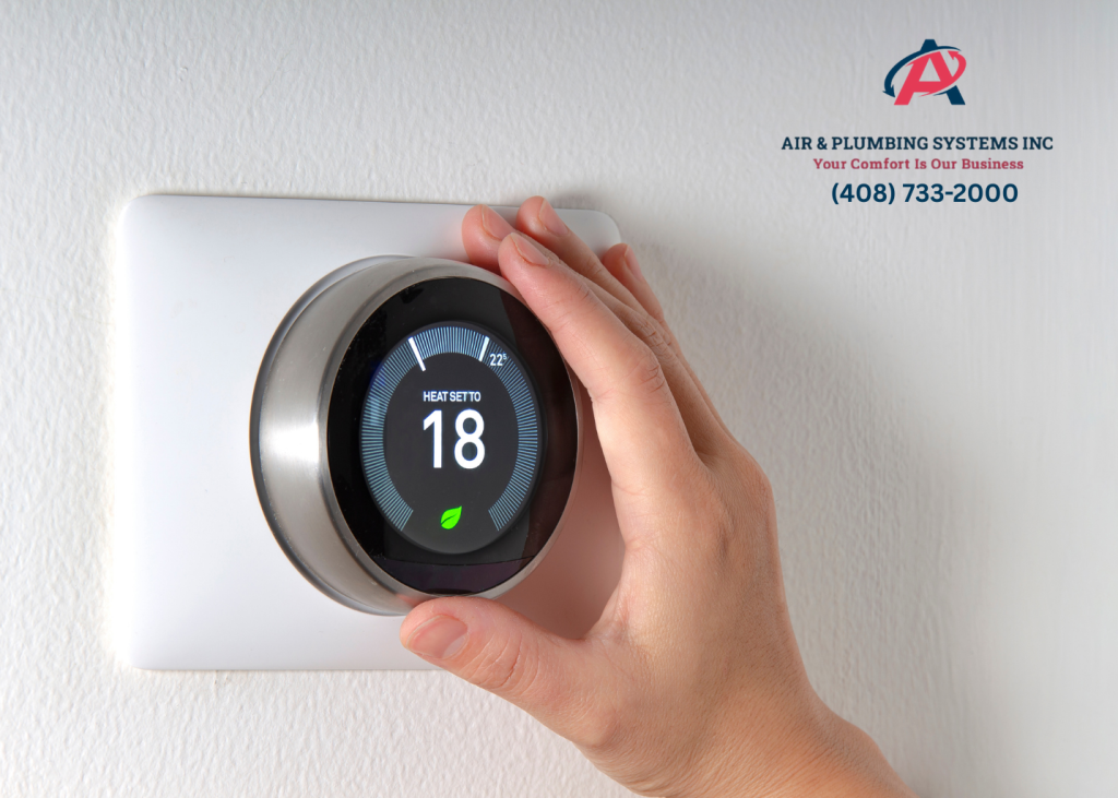 Energy-saving smart thermostat for commercial HVAC systems in the Bay Area by Air & Plumbing Systems Inc