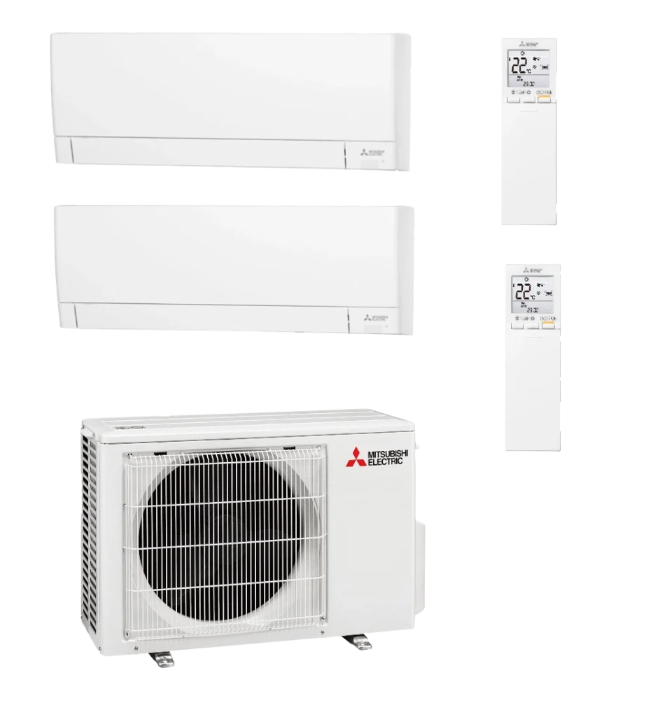 Mitsubishi ductless heat pump installation in Sunnyvale Eichler home