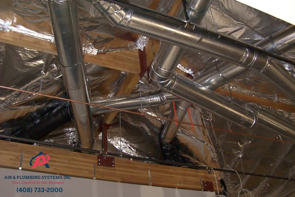 HVAC ductwork in the Bay Area