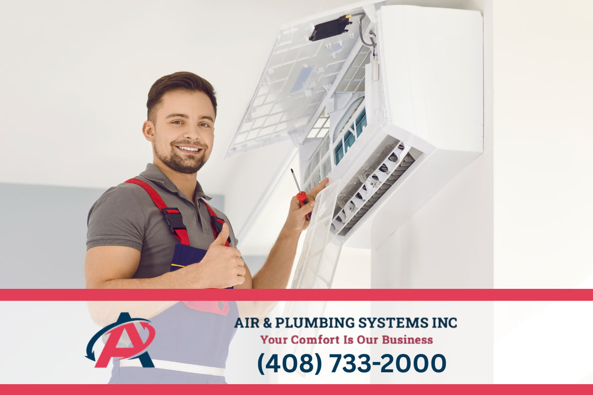 Multi-zone mini-split HVAC system installed in a San Jose home